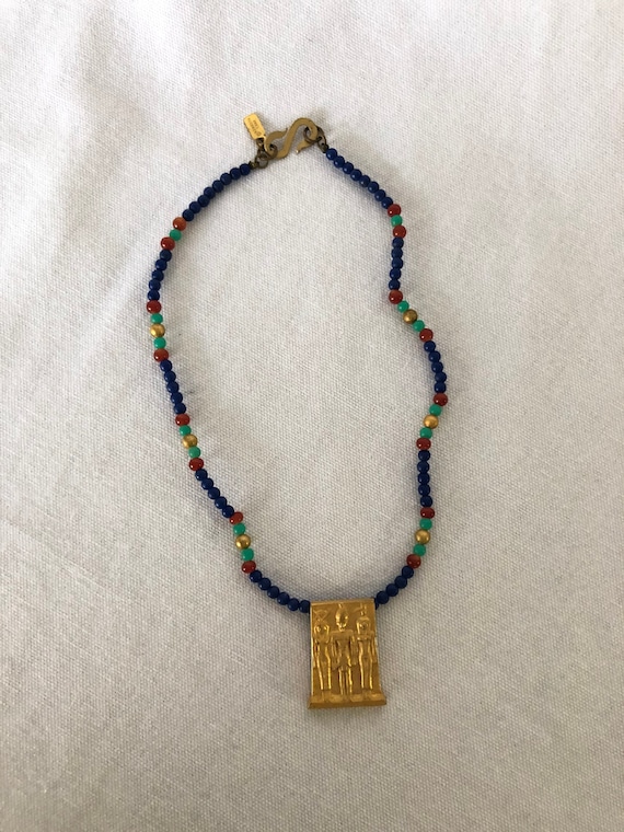 Vintage Kenneth Lane Egyptian Necklace