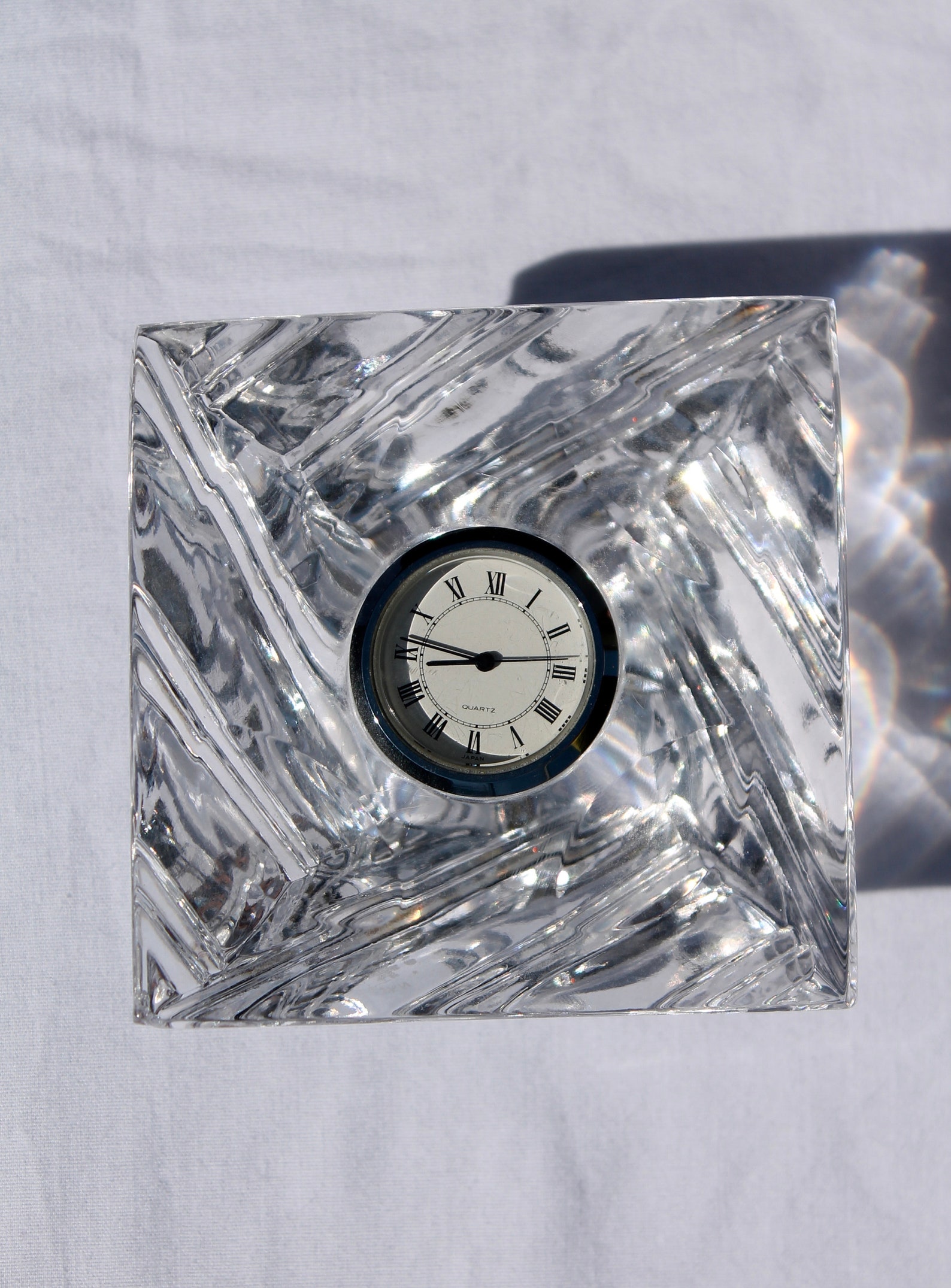 Vintage Quartz Crystal Clock | Etsy