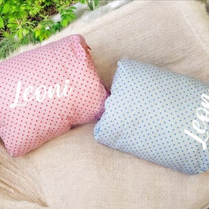 Mini almohada de lactancia, almohada de lactancia, almohada, personaliza con nombre o fecha de nacimiento