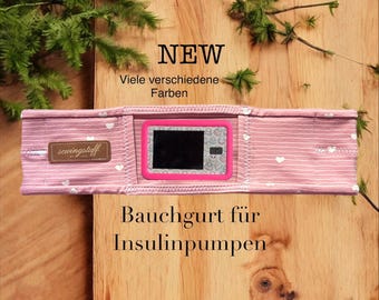 Elastic belly band with viewing window for insulin pumps - jersey, without closure, different designs, for children - 62-66 cm circumference