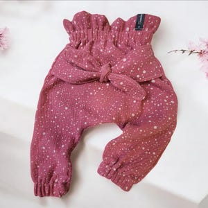 Paperbag light summer pants, many colors, paperbag muslin bloomers, muslin bloomers, duble gauze paperbag bloomers