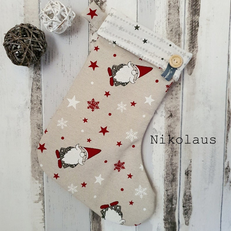 Santa boots to fill yourself, Christmas boots, Santa boots, Christmas decorations, personalized Nikolaus