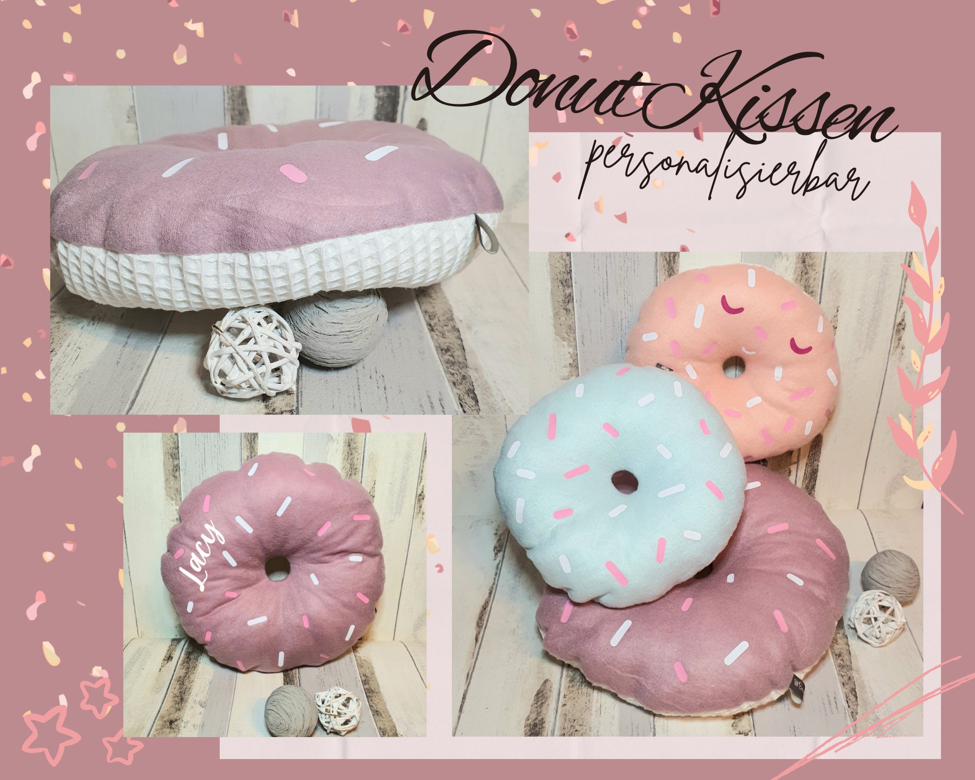 Donut Pillow, Giant Chocolate donut, Donut decor pillow, Donut cushion –  Enjoy Pillows
