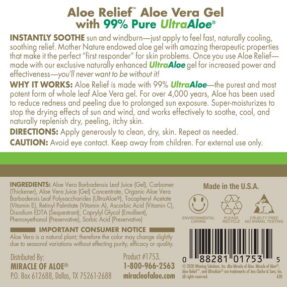 Aloe Relief Aloe Vera Gel