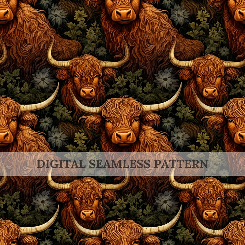 Highland Cow Fabric - Etsy