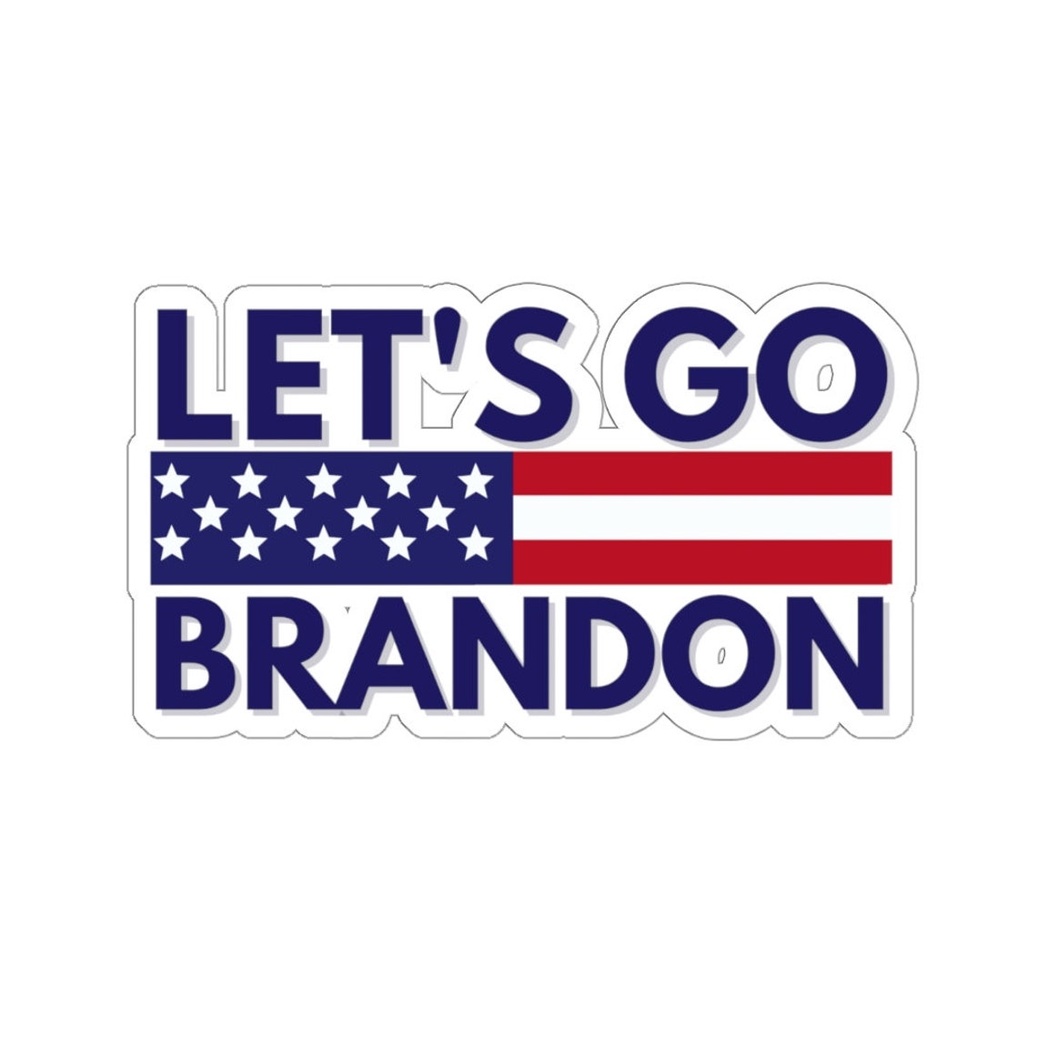 Let's Go Brandon Sticker Pro America Anti Biden FJB | Etsy