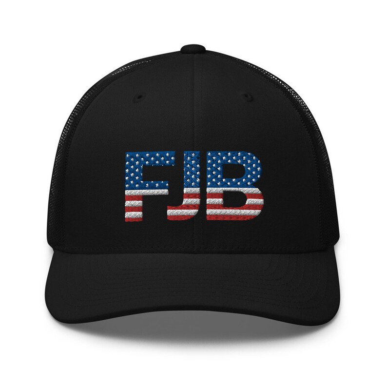 FJB Hat Pro America Anti Biden USA Flag F Biden Embroidered image 1