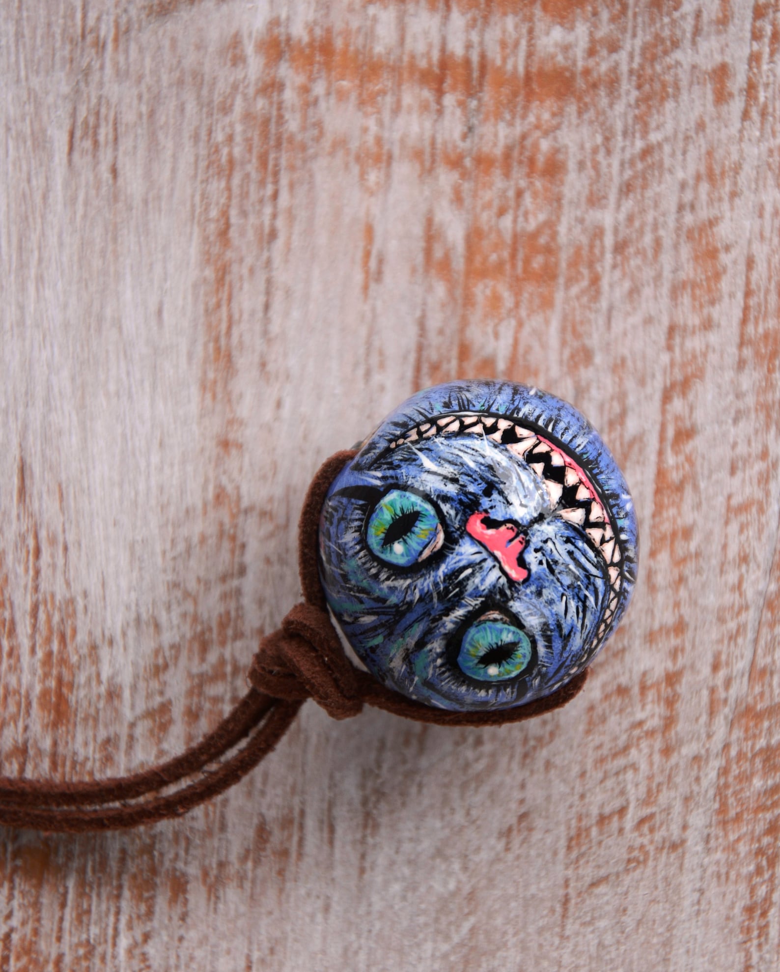 Rear view mirror Cheshire Cat car charm for her gift Etsy