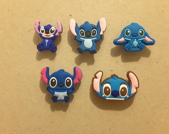 stitch croc charm