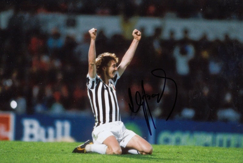 Football Zbigniew Boniek Hand Signed 12x8 Inch Photograph Juventus COA image 1