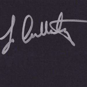 Pferderennen - Jim Culloty - Handsignierte 6 x 4 Zoll schwarze Karte - COA
