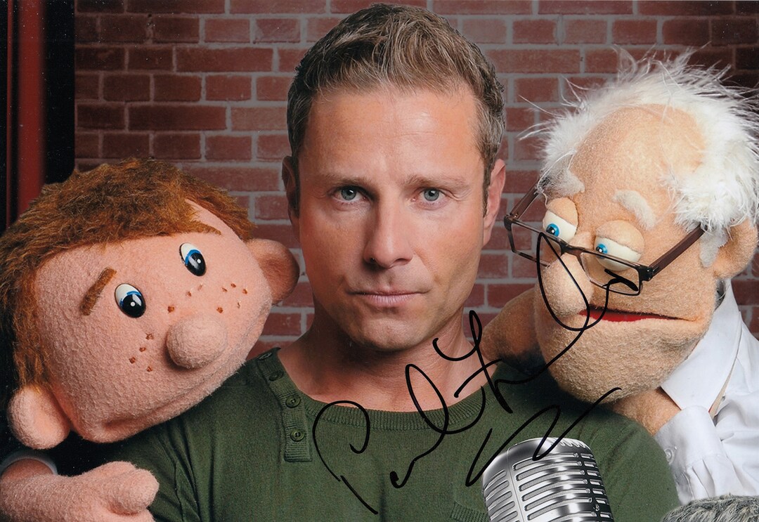 Paul Zerdin Hand Signed A4 Photograph Ventriloquist Americas Got Talent