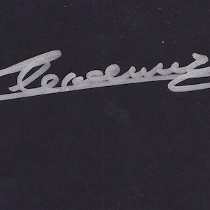 Pferderennen - Clement Lecoeuvre - Handsignierte 15,2 x 10,5 cm schwarze Karte - COA