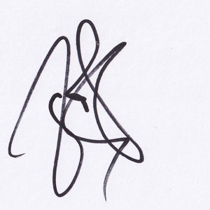 Football - John Barnes - Handsignierte 6x4-Zoll-weiße Karte - Manchester - England - COA