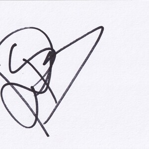 Calcio - Patrick Kluivert - Cartoncino bianco 6x4 pollici firmato a mano - Barcellona - Paesi Bassi - COA