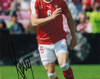 Football - Michael Lang - Hand Signed 12x8 Photograph - Switzerland - COA