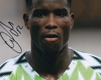 Football - Paul Onuachu - Hand Signed A4 Photograph - Nigeria - COA