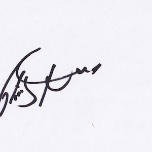 Eislaufen - Christopher Dean - Handsignierte 6x4 Zoll weiße Karte - COA