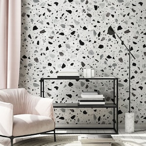 Terrazzo wallpaper mural [Self Adhesive, Peel & Stick, Removable]
