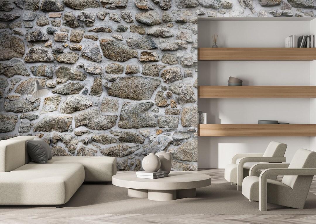 Stone Wallpaper self Adhesive, Peel & Stick, Removable Etsy