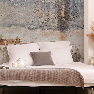 Old brick wall mural, vintage wallpaper [Self Adhesive, Peel & Stick, Removable]