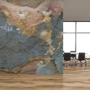 Old concrete wall mural, vintage wallpaper [Self Adhesive, Peel & Stick, Removable]