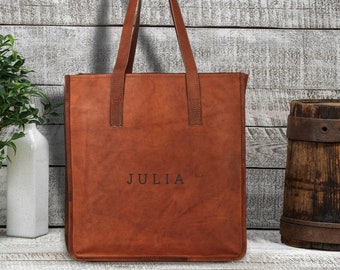 Personalized Leather Laptop Hobo Tote Bag Women, Custom Tote Bags for Women, Monogram Work Tote Bag Aesthetic, Personalized Gifts for Mom