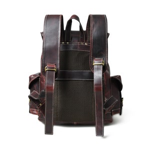 Leather Backpack Rucksack, Leather Travel Bag, Handmade Leather Laptop Backpack, Leather Bag