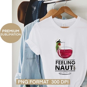 Feeling Nauti Wine Hummingbird - Hand Painted - PNG - Sublimation
