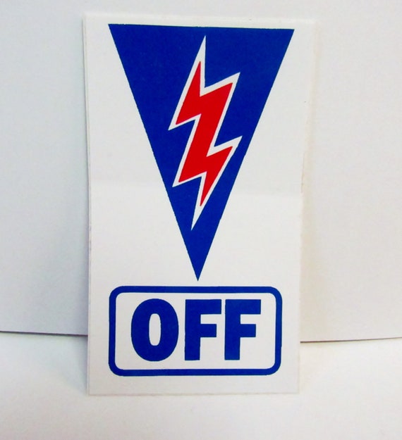 Push Off Sticker Racing Racing SCCA NHRA Racing off Decal for Master Battery Safety | Etsy
