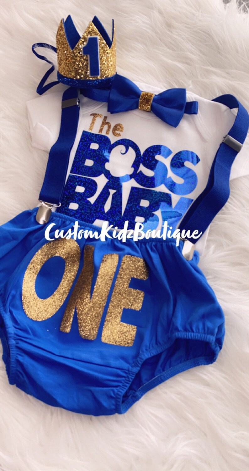 Boss Baby Outfit/first Birthday Outfit/smash Cake Outfit / Etsy