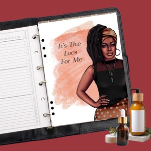 Natural Hair Planner Dashboard, Locs Hairstyle Dashboard, African American Hair