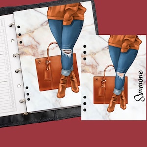 Funda para agenda estilo chica con curvas informal, agenda clásica Happy Planner, agenda grande Happy Planner, tablero A5, agenda LV, agenda GM, inserto para agenda