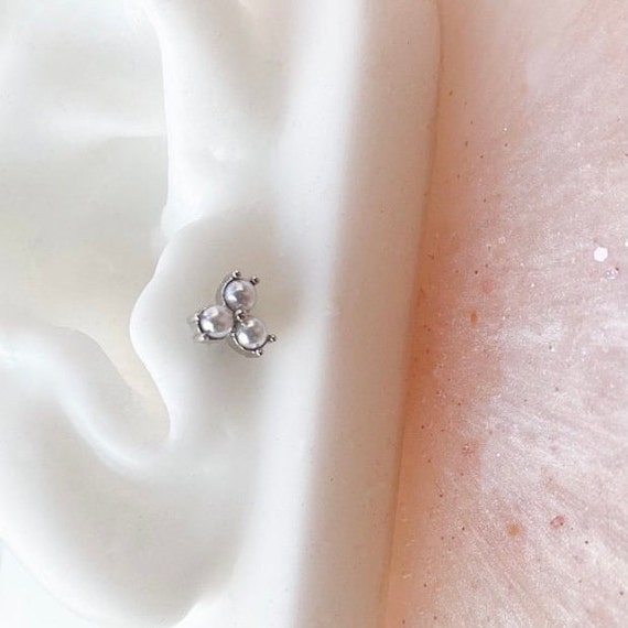 JeweBella 36 Pièces Piercings Oreille Tragus Helix Labret Acier Chirurgical - CZ Opal Lune Coeur Pour Femme Et Homme