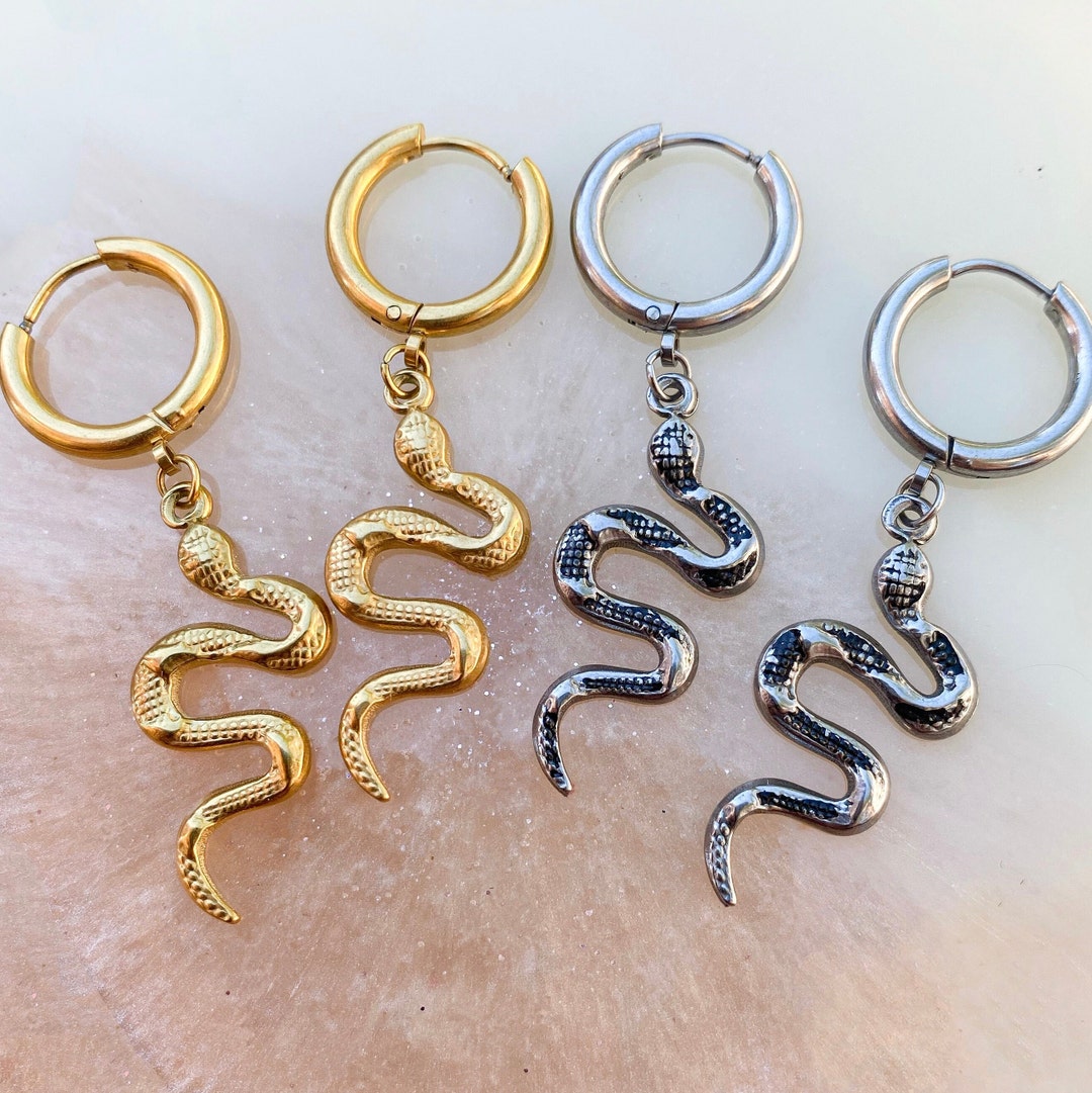 Snake Huggie Earrings