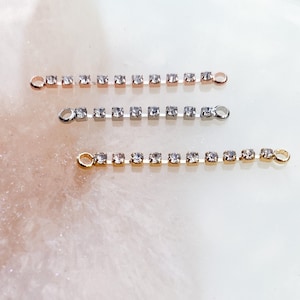 Crystal Nose Chain. Piercing Chain. Silver, Rosegold, or Gold.