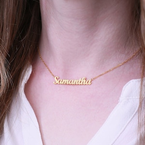 Dainty Name Necklace, Personalized Gold Necklace, Personalized Name Necklace, Custom Name Necklace, Gift for Her, Christmas Gifts for Mom