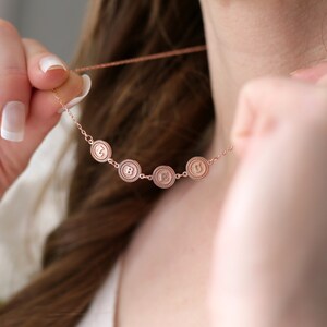 Sterling Silver Initial Disc Necklace: Personalized Family Jewelry
