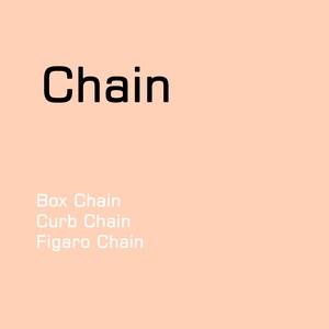 Box Chain - Curb Chain - Figaro Chain- Cable Chain