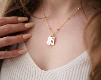 Sterling Silver Kids Name Necklace: Personalized Mom Gift