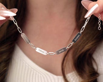 Personalized Multiple Name Bracelet: Kids Name Bracelet for Mom, Mini Bar Bracelet, Custom Mom Gift, Christmas Gift for Her,Mother Day Gifts