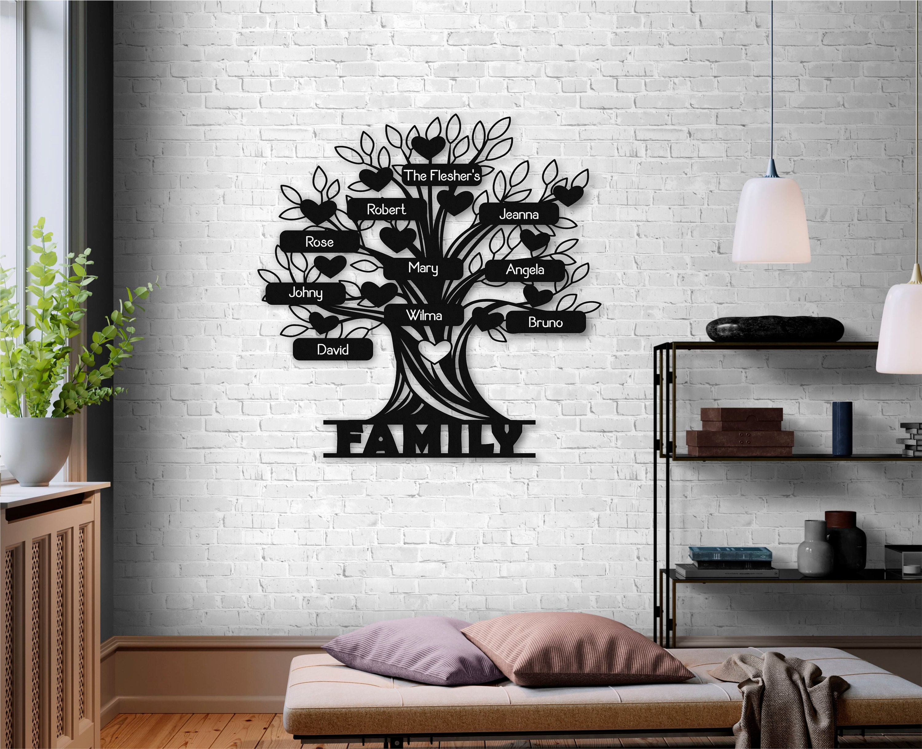 Tree of Life Decoration Metal Wall Art Wall Hangings Metal Family Tree