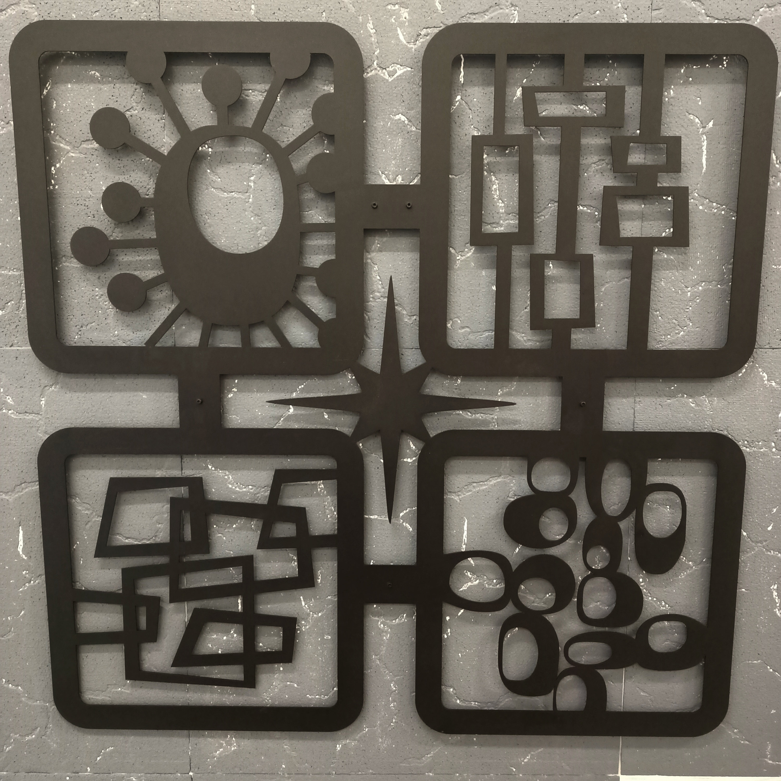 Mid Century Modern Wall Decor Modern Wall Art Metal Retro - Etsy