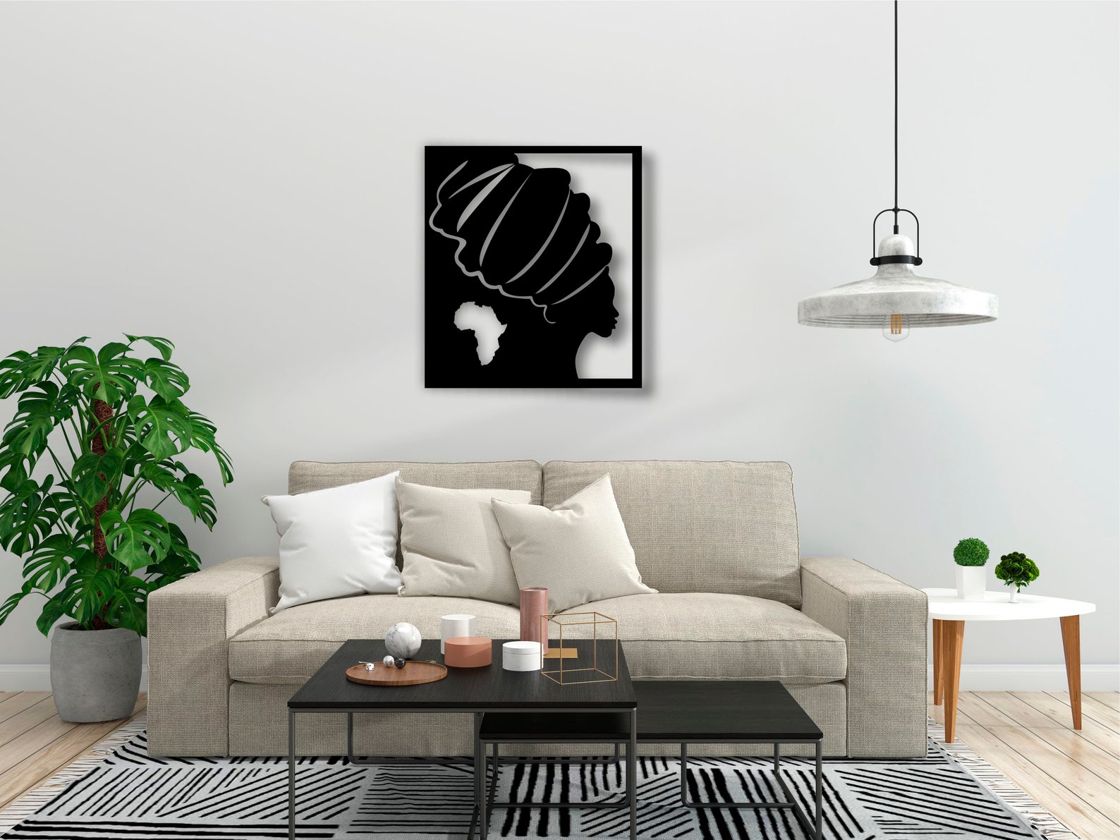 Metal Wall Sign African Girl Metal Wall Art Home Decor Etsy