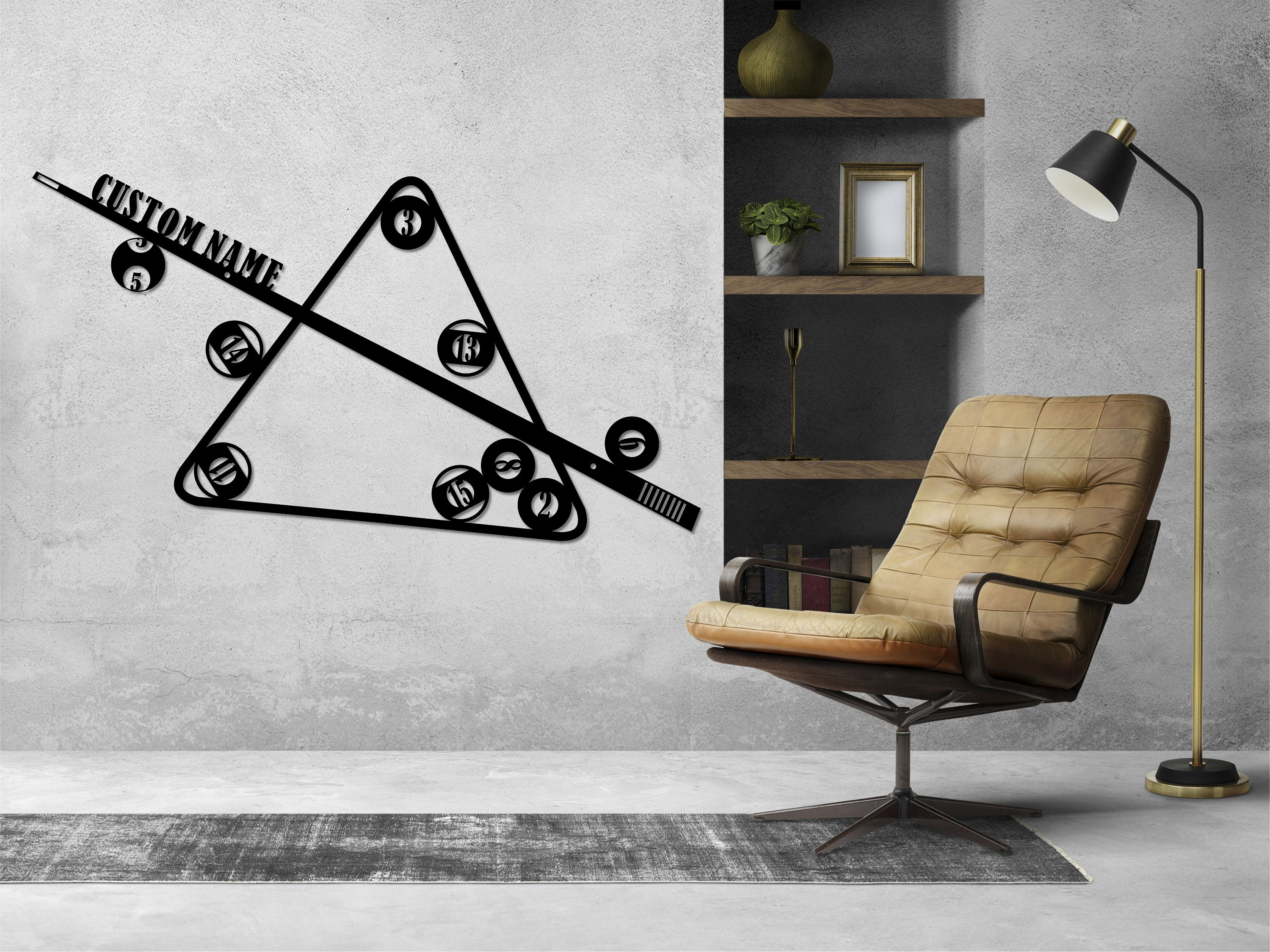 Personalized Billiards Metal Wall Art Custom Billiards Room Etsy
