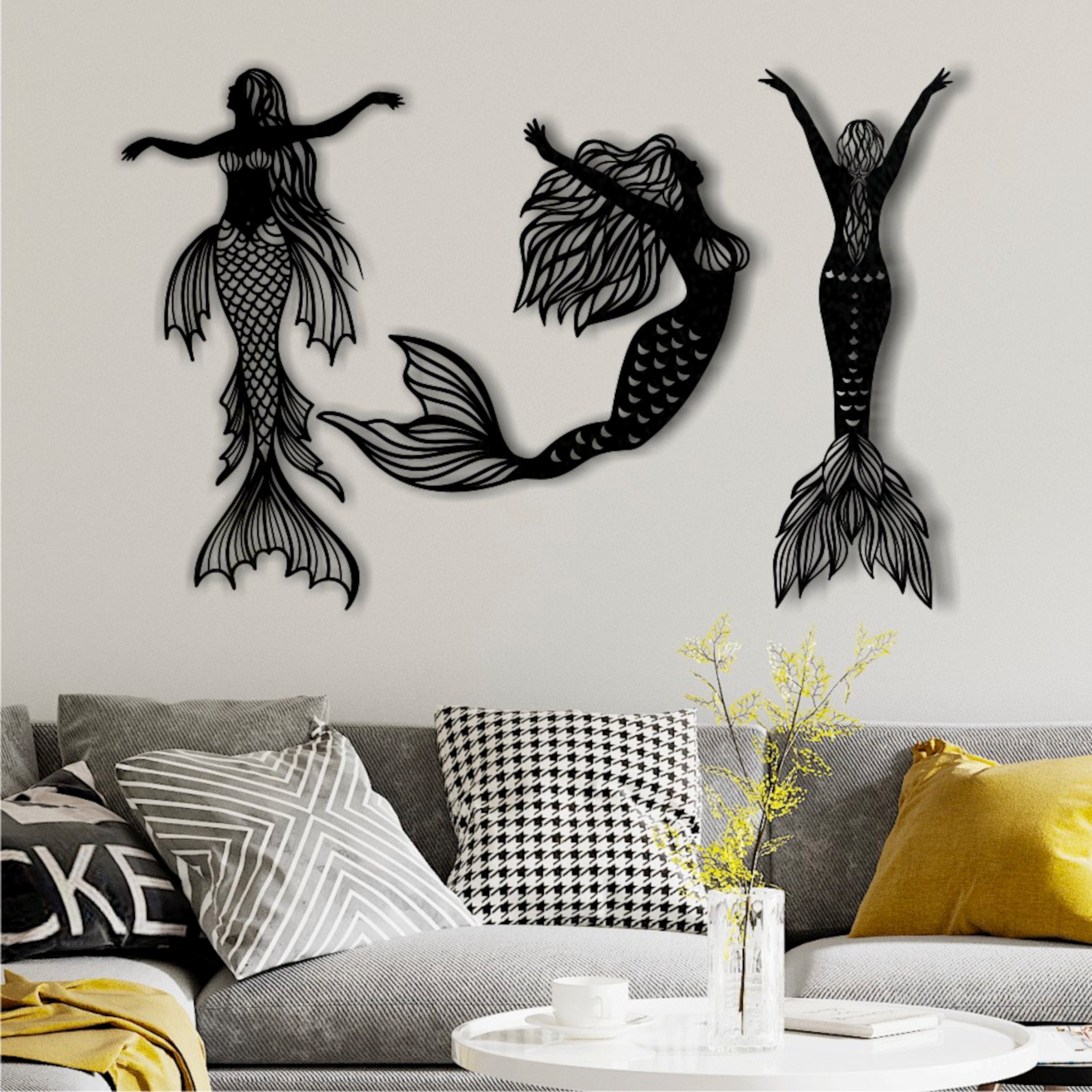 Mermaid wall decor discount