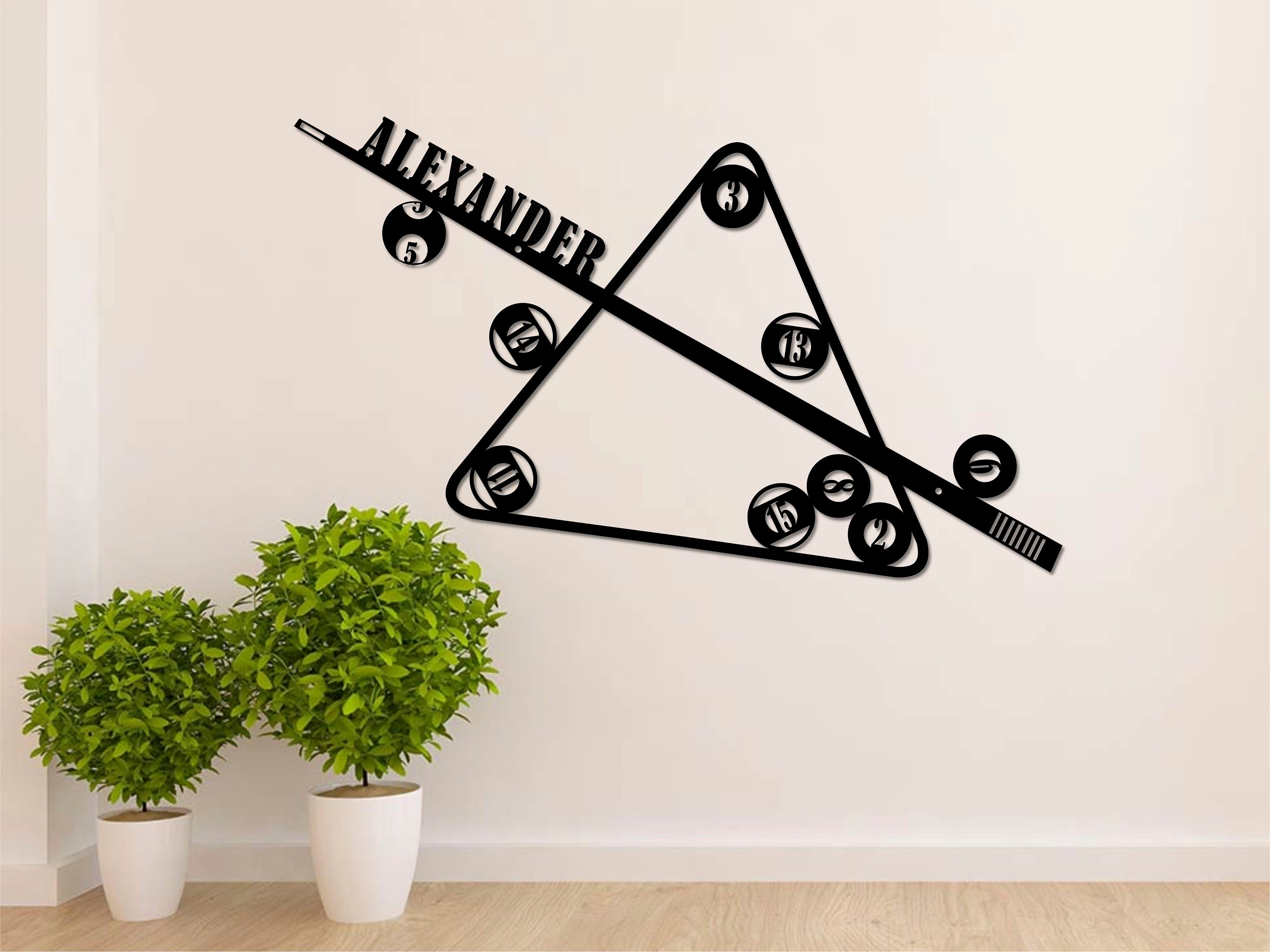 Personalized Billiards Metal Wall Art Custom Billiards Room Etsy