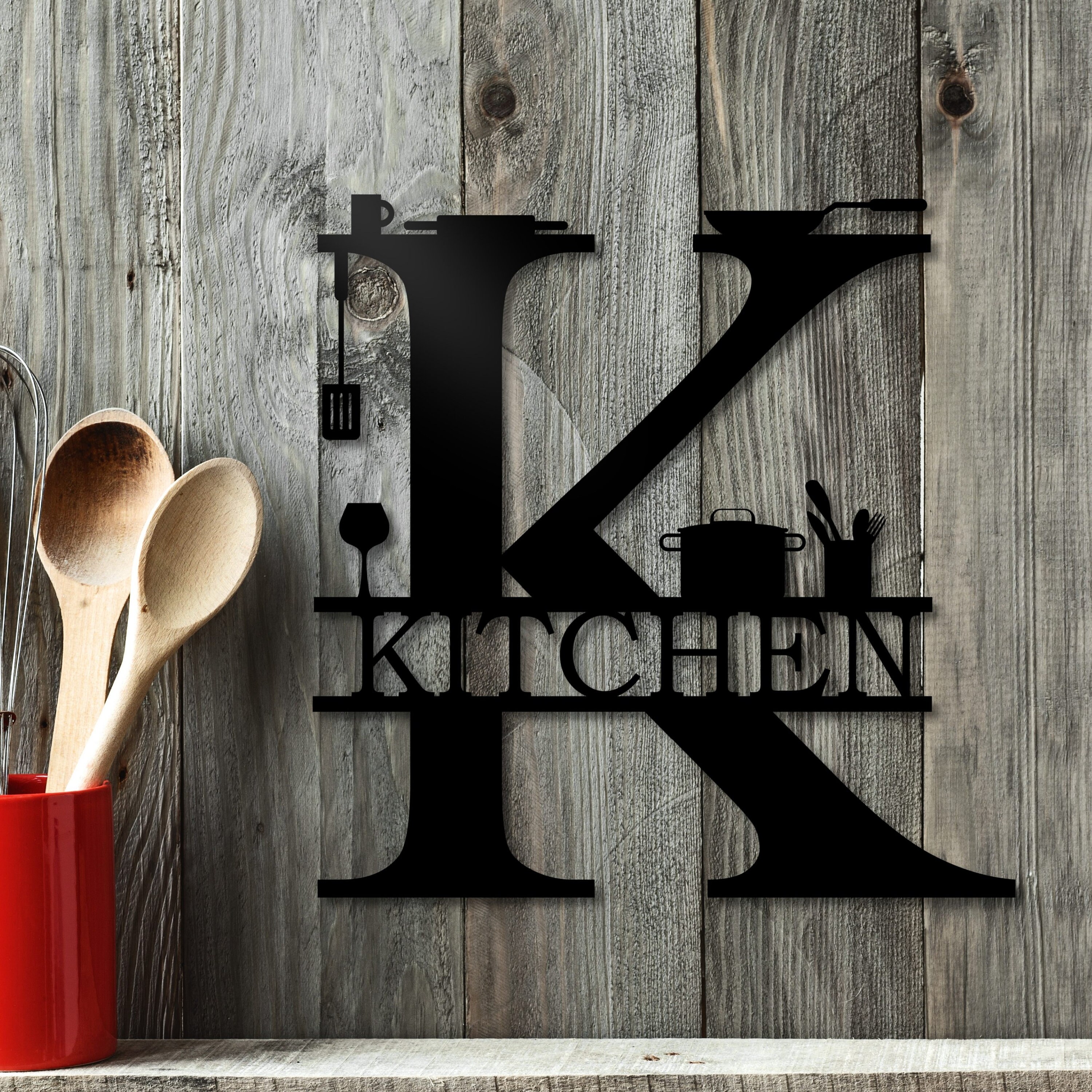 KOYILTD Black Metal Bar Sign – “Cheers” Wall Art For Home Bar, Kitchen, Or Dining Room - View #4
