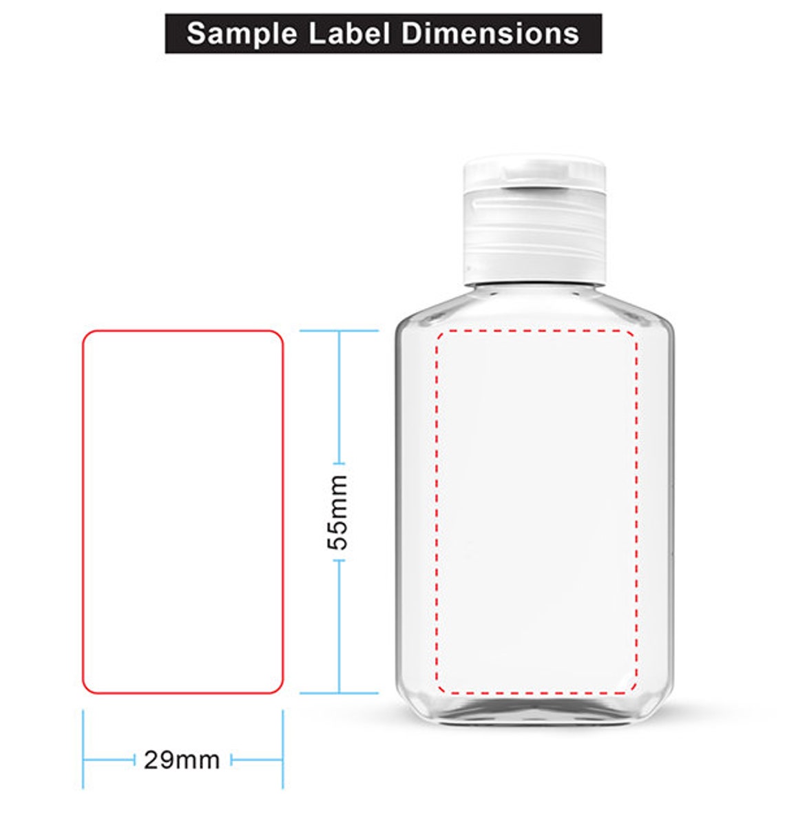 100 Empty Hand Sanitizer Bottles Clear 2oz 60ml Perfect Etsy