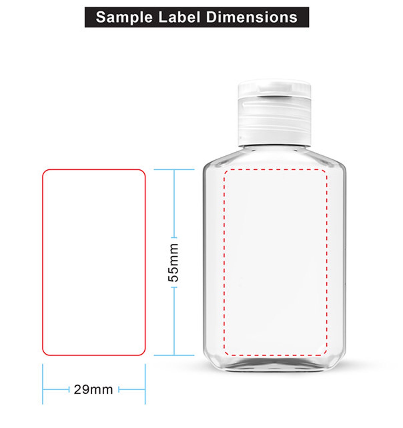 100 Empty Hand Sanitizer Bottles Clear 2oz 60ml Perfect Etsy